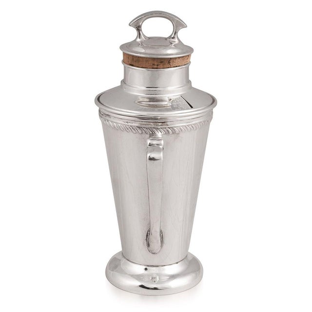 Silver American Silver-Plated Recipe Cocktail Shaker, 1930s For Sale - Image 8 of 10