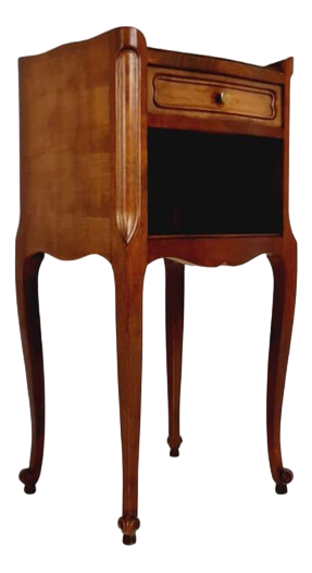 Art Deco French Oak Bedside Table, 1960s