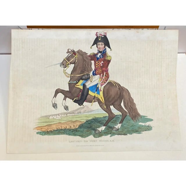 Napoleonic Wars “ Lieutenant General Sir John Moore” Hand Colored Engraving C.1815 For Sale - Image 11 of 12