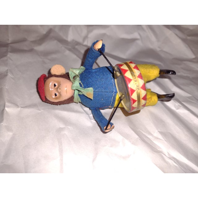 1920s Vintage Schuco Wind Up Drummer Monkey Toy Germany -- With Key. For Sale - Image 12 of 13