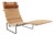 PK 24 Chaise Lounge with Wicker Seat by Poul Kjærholm for Fritz Hanse, 2021 For Sale