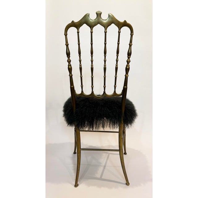 1950s Brass Chiavari Chair For Sale - Image 6 of 9