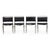 Nicos Zographos Set of 4 Mid Century Modern “Ch66" Dining Chairs by Nicos Zographos For Sale - Image 4 of 17