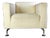 Light Beige Serge Model Armchair in Fabric For Sale