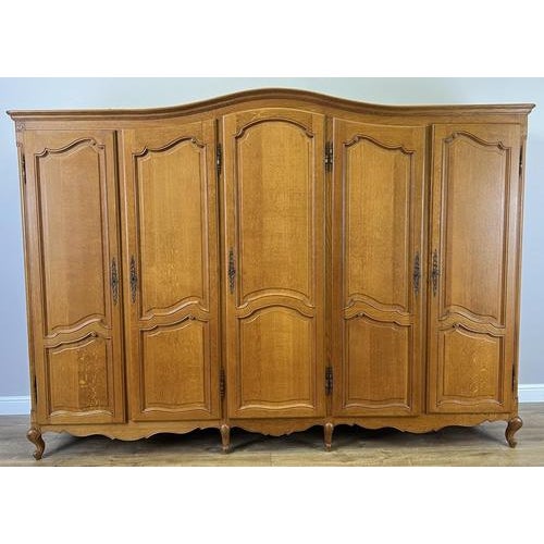 Vintage French Wardrobe in Oak For Sale - Image 10 of 10