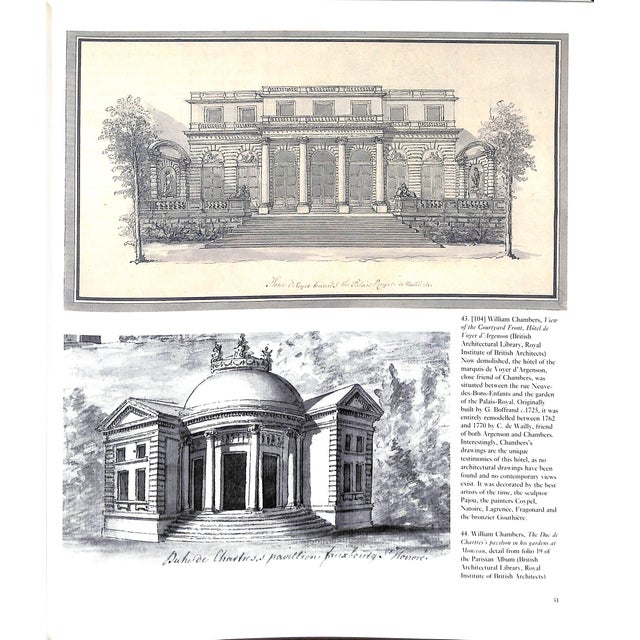 1990s "Sir William Chambers: Architect to George Iii" 1996 Harris, John & Snodin, Michael For Sale - Image 5 of 8