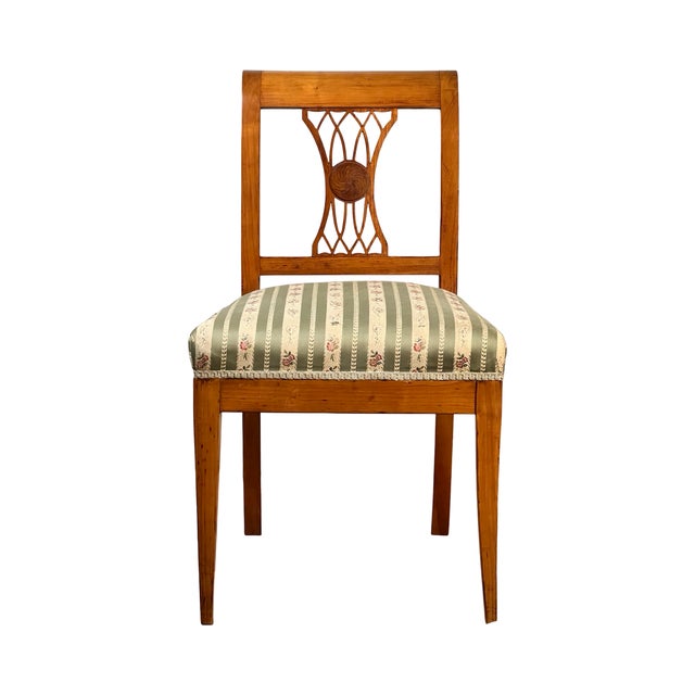 Inspired by the clean, elegant lines of the early 19th-century Biedermeier period, this handsome German side chair...