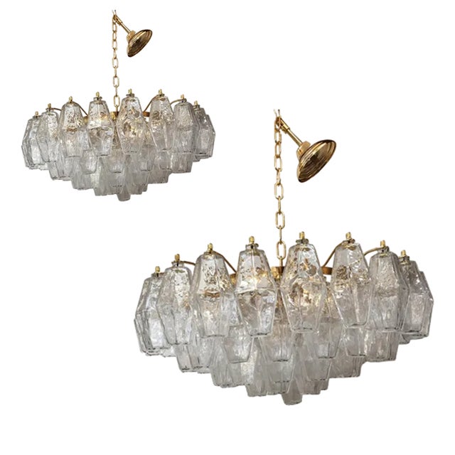 Murano Glass Sputnik Chandeliers by Simoeng, Set of 2 For Sale