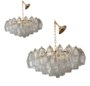 Murano Glass Sputnik Chandeliers by Simoeng, Set of 2