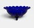 Modern 1980’s Mosser Glass Cobalt Blue Footed Centerpiece Fruit Bowl - 8” Wide For Sale - Image 3 of 12