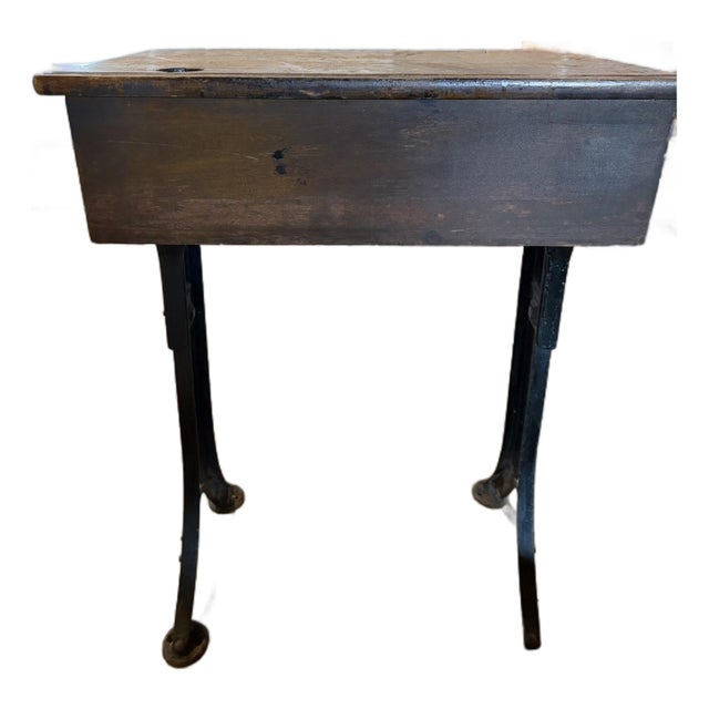 Early 20th Century Cast Iron Desk For Sale