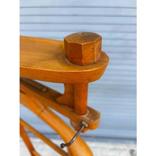 Italian Birch Valet with rotating tray and wheels to easily move around. Stamped Italy under wood tray. Useful stylish...
