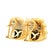 Pair of Primoro Italian 18k Gold Pavé Diamond Earrings, 1980s For Sale In Miami - Image 6 of 17
