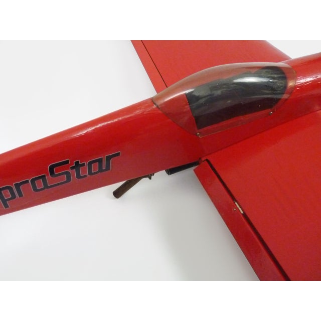 Black Large Model Suprastar F3A Airplane, 1980s For Sale - Image 8 of 11