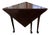 Vintage Queen Anne Dropleaf Corner Table For Sale