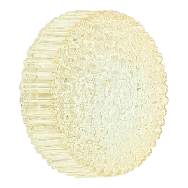 Mid-Century Amber Bubble Glass Wall Light/Sconce by Helena Tynell for Limburg, Germany, 1970s For Sale