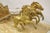 Contemporary Mid 20th Century Vintage Gold Gilt Metal Roman Horse Drawn Chariot Sculpture on Marble Base For Sale - Image 3 of 12