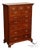 Stickley Georgian Style Banded Mahogany Tall Chest For Sale