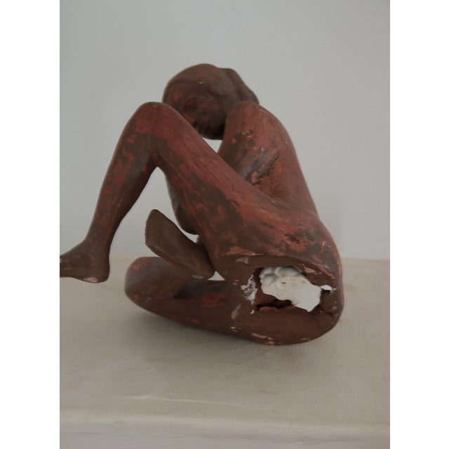 Vintage Terra Cotta Female Nude Sculpture For Sale - Image 9 of 9
