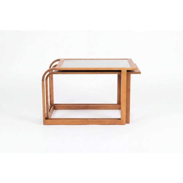 1940s Eliel Saarinen and J. Robert F. Swanson Nesting Tables 1940 C. For Sale - Image 5 of 14