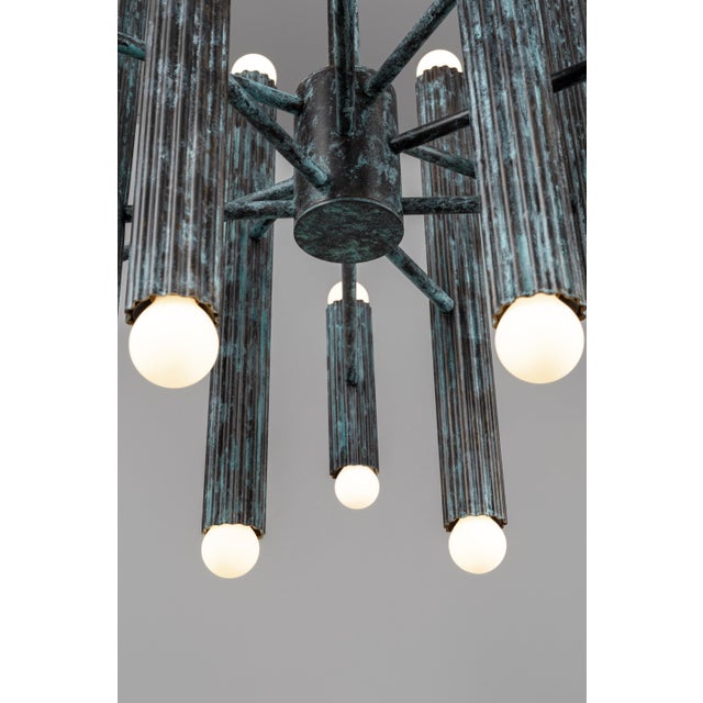 Industrial Vesta Round 24 Chandelier For Sale - Image 12 of 18