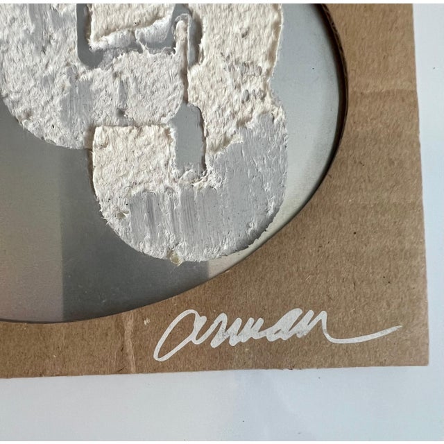 Arman, Violin Concerto Hand Signed Mixed media Arman Assemblage Collage New Years Card, 2003 For Sale - Image 10 of 11