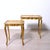 Beautiful set of two nesting tables, in Florentine style, Italy 1960s. Dimensions: 1st table; height 58 cm width 56 cm...