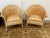 Mid 20th Century Woven Rattan Tub Chairs, Pair For Sale - Image 4 of 12