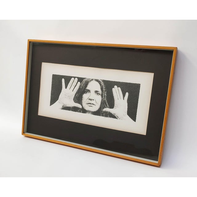 This piece features the iconic subject of his most famous mural, "The Freeway Lady," originally painted in 1974 near the...