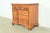 English Harden Furniture Georgian Solid Cherry Wood Three-Drawer Block Front Dresser or Chest of Drawers For Sale - Image 3 of 15