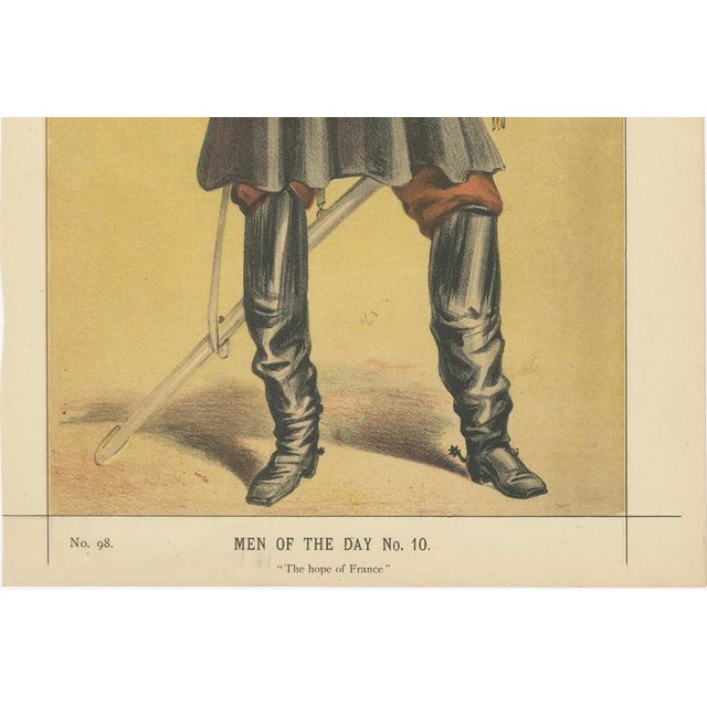 Published September 17, 1870, this Vanity Fair portrait depicts a prominent French military figure, titled “The hope of...