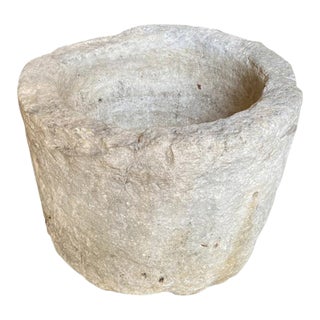 Stone Planter - French 18th Century Stone Vessel For Sale