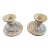 Whimsical Pair of McKenzie-Childs Ceramic Candlesticks For Sale