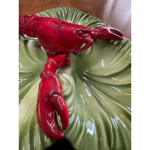 Majolica Lobster Dish For Sale - Image 4 of 6