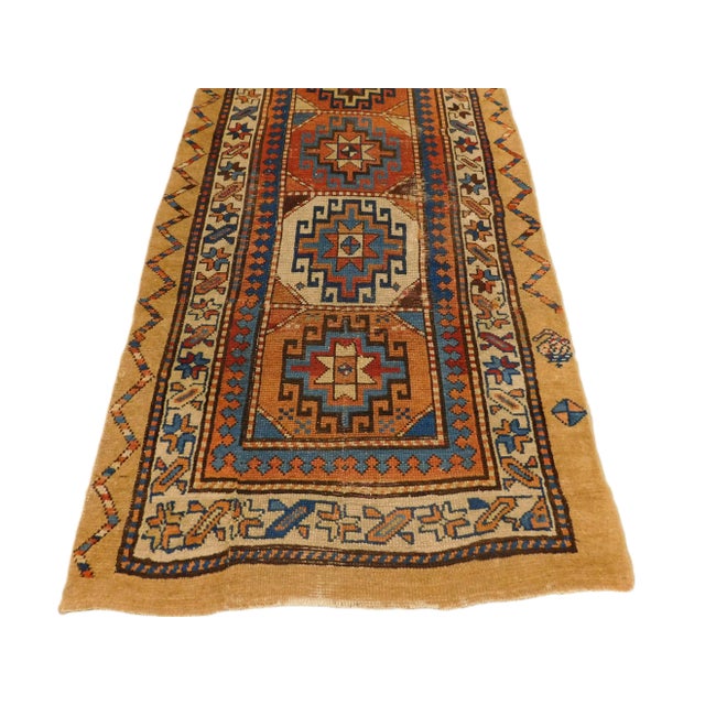 Textile Antique Persian Camel Hair Sarab Runner For Sale - Image 7 of 12