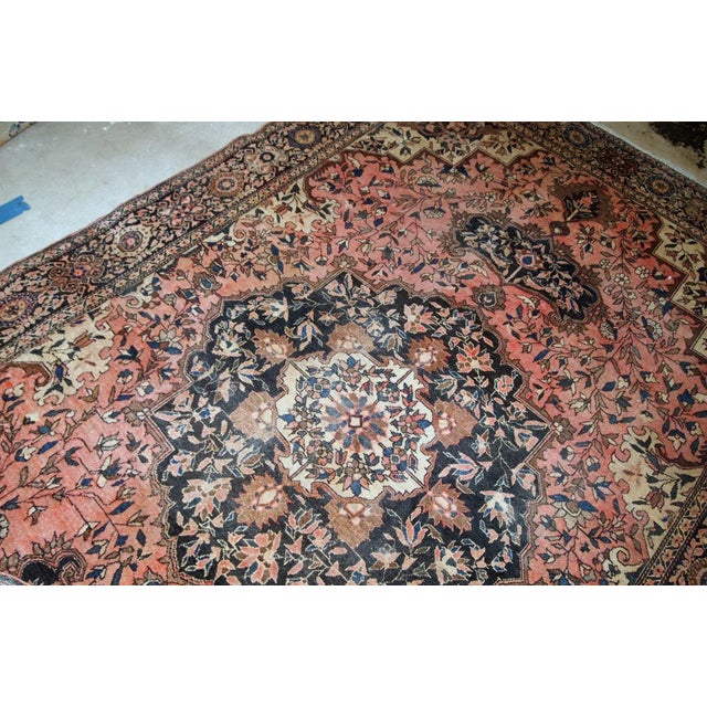 Late 19th Century 1880s Handmade Antique Persian Sarouk Farahan Rug For Sale - Image 5 of 7