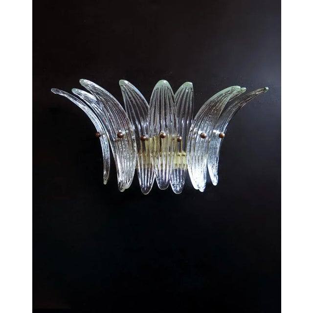 ORIGINAL MURANO GLASS AVAILABLE IN OTHER COLORS Sconces Murano Palmettes. These sconces are made handmade in Murano by our...