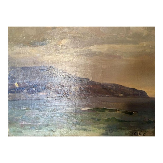 1980s Oil Painting Baltic Sea Strelov Arkady Efimovich For Sale