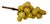 Exquisite 1940s Italian Alabaster Grapes - Set of 5 Hand-Carved Honey Gold Clusters For Sale - Image 12 of 16