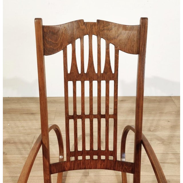 Rocking Chair from Jacob & Josef Kohn, Austria, 1900s For Sale - Image 10 of 12