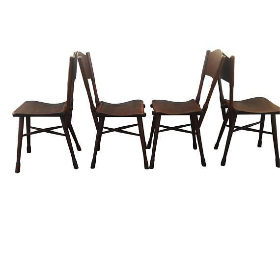 Antique Garden Chairs Set of 4 Chairish