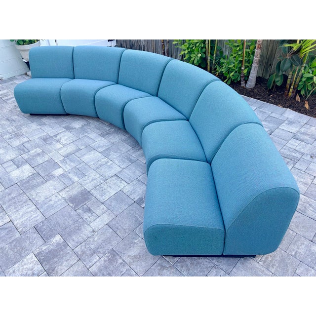 This John Mascheroni "Tappo" Modular Sofa consists of 6 modular units. The design features clean lines creating a stylish...
