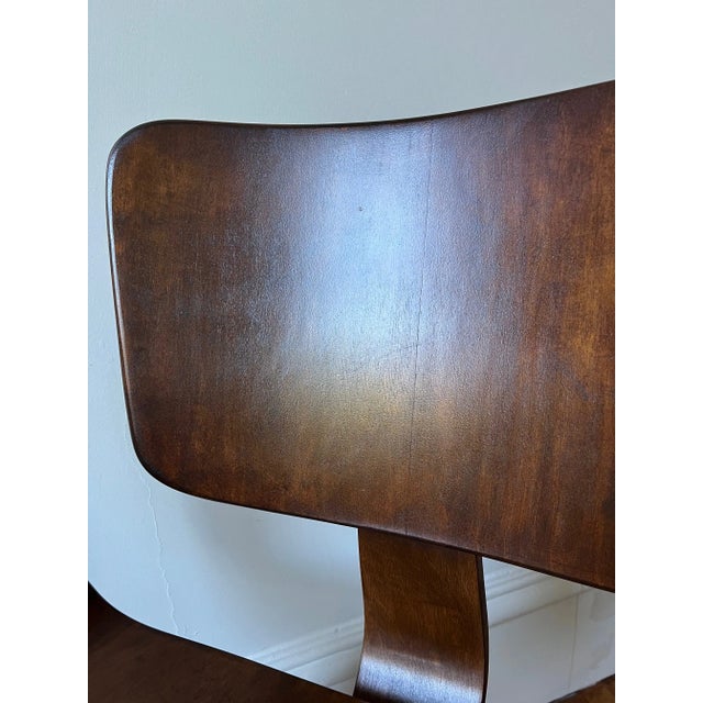 Mid 20th Century Walnut Finish Bentwood Dining/Accent Chair - Set of 2 For Sale - Image 10 of 11