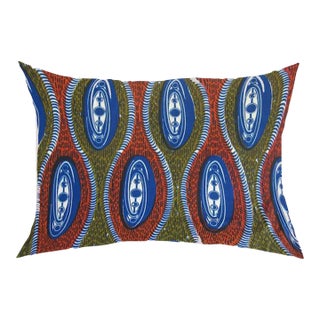Vintage Abstract Ovals Pillow For Sale