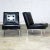 Paoli Chair Co. Black Naugahyde & Chrome Slipper Chairs - a Pair For Sale - Image 13 of 13
