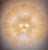 Glass Murano Flower Ceiling Lamp | Golden - Amber Art Glass For Sale - Image 7 of 8