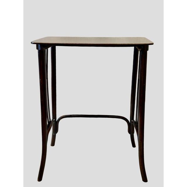 Wood Antique Secessionist Austrian Bentwood Nesting Tables by J&J Kohn, 1900s, Set of 4 For Sale - Image 7 of 18