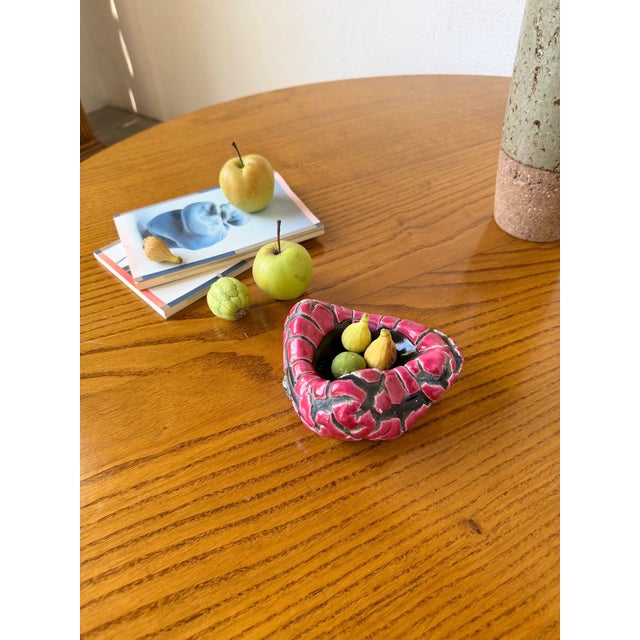 1960s Pink Fat Lava Style Ashtray from Vallauris, 1960s For Sale - Image 5 of 18