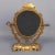 Victorian Style Brass Tabletop Tilting Mirror with Reliefs, 1960s For Sale - Image 4 of 14