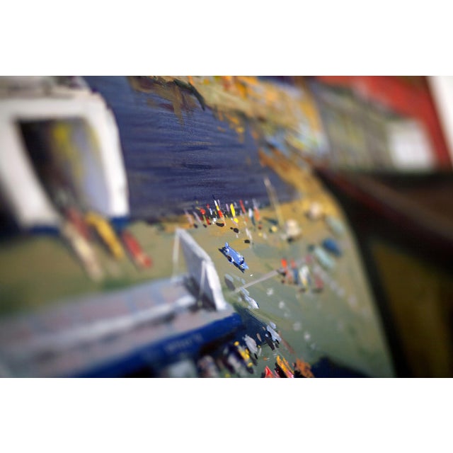 Renato Criscuolo, Il Molo Beverello, 2006, Oil on Canvas For Sale - Image 3 of 7